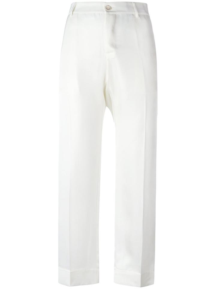 F.r.s For Restless Sleepers Tartaro Trousers - White