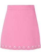 Miu Miu Embellished A-line Skirt - Pink