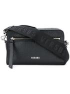 Versus Branded Strap Textured Bag - Black