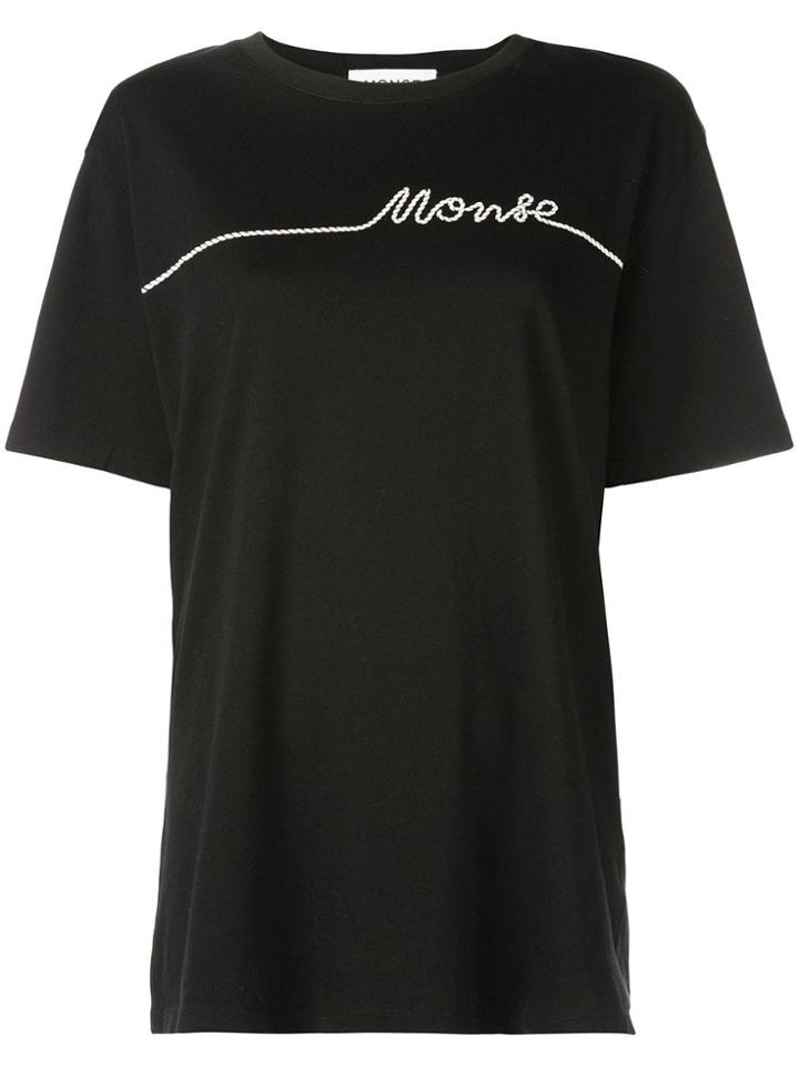 Monse Logo Print T-shirt - Black
