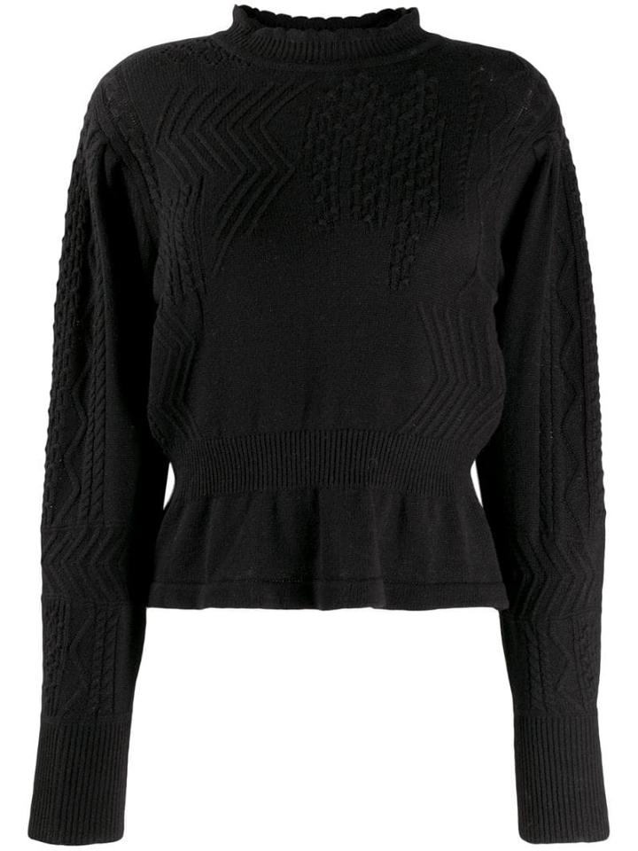 Isabel Marant Étoile Peplum Hem Jumper - Black