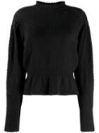 Isabel Marant Étoile Peplum Hem Jumper - Black