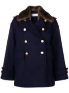 Red Valentino Double Breasted Coat - Blue