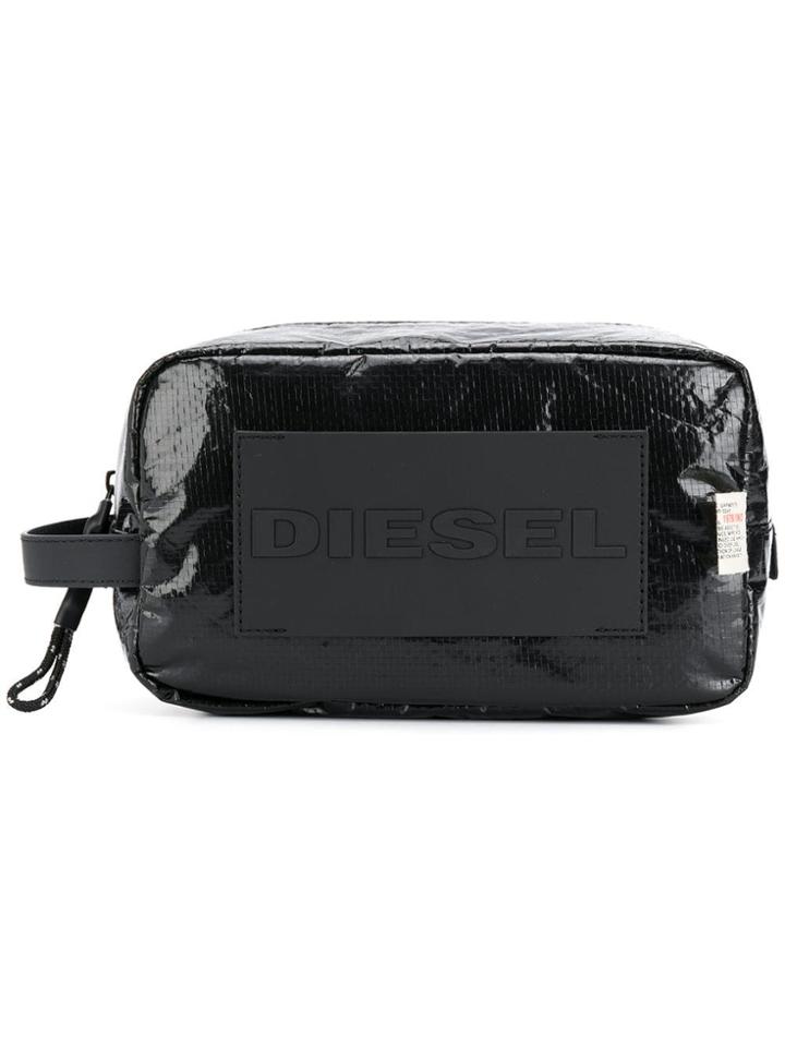 Diesel Textured Technical Pouch - Black