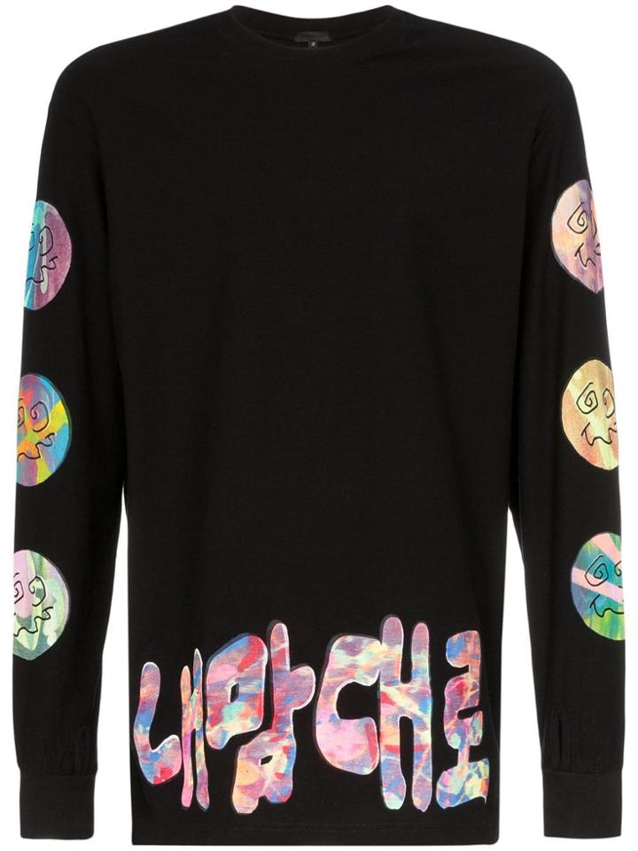 99% Is Cstm Painted Long Sleeve Top - Black