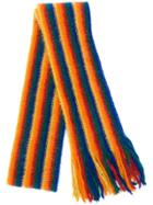 Faliero Sarti Striped Long Scarf - Yellow & Orange