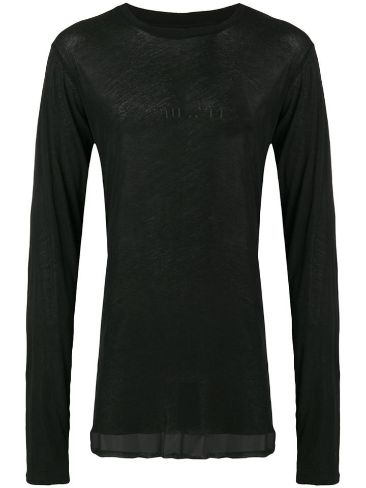 Unravel Project Contrast Logo Jumper - Black