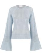 Genny Bell Sleeves Jumper - Blue