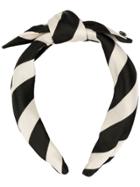 Maison Michel Sienna Jail Stripes Headband - Black