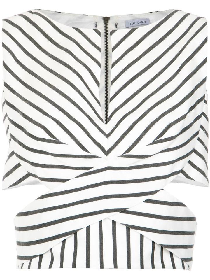 Tufi Duek Striped Crop Top - Var1