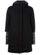 Duvetica Zip Up Padded Coat, Women's, Size: 42, Black, Feather Down/polyamide/virgin Wool