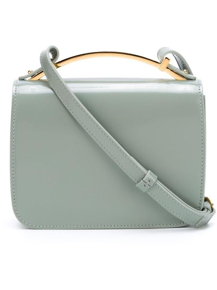Marni Sculpture Crossbody Bag, Women's, Grey, Calf Leather
