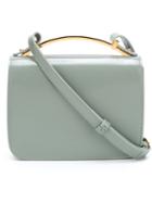 Marni Sculpture Crossbody Bag, Women's, Grey, Calf Leather