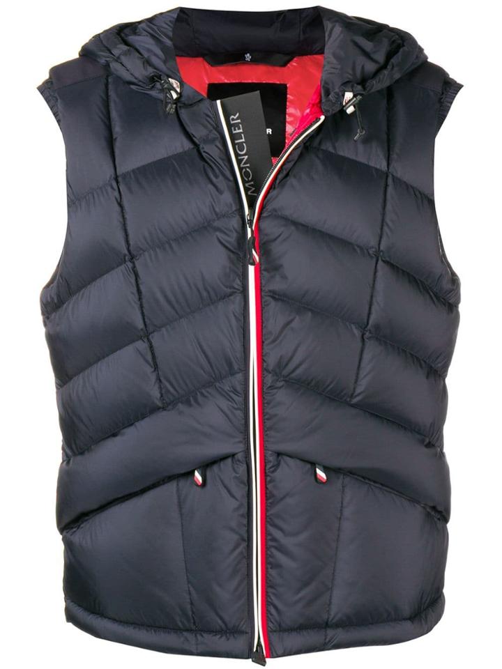 Moncler Grenoble Hooded Gilet - Blue
