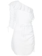 Suboo Take It Slow Ruched One Shoulder Dress - White