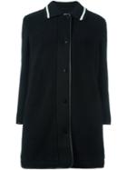 M Missoni Knit Collar Coat, Women's, Size: 38, Black, Cotton/polyamide/polyester/other Fibers