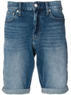 Calvin Klein Jeans Faded Denim Shorts - Blue