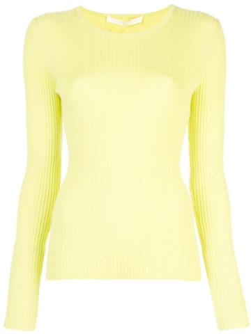 Jason Wu Collection Ribbed Knit Sweater - Yellow