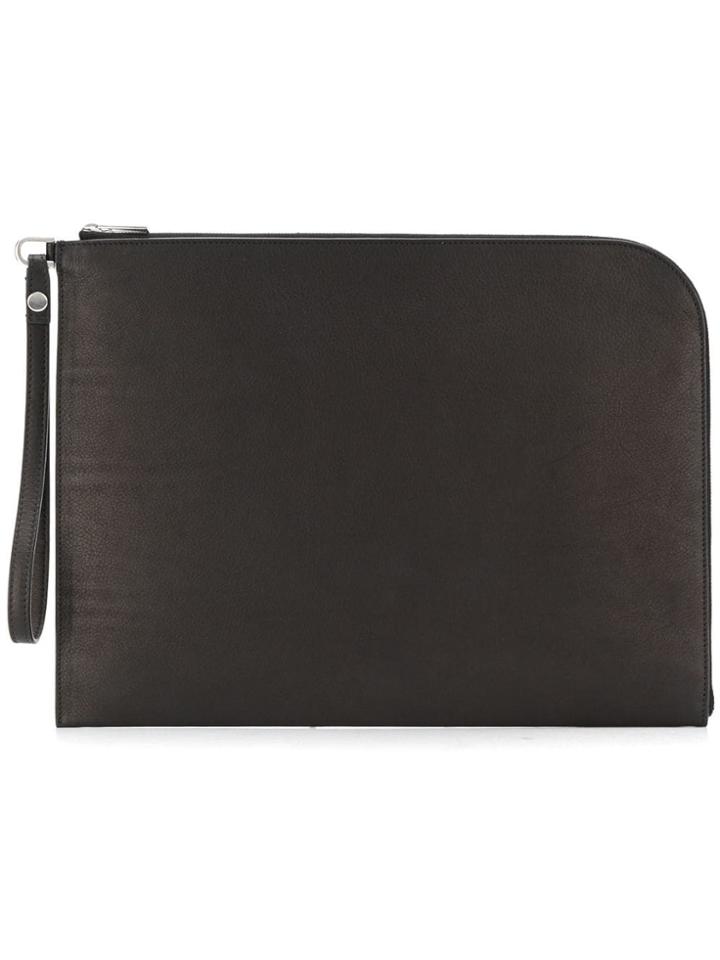Rick Owens Zipped Clutch - Black