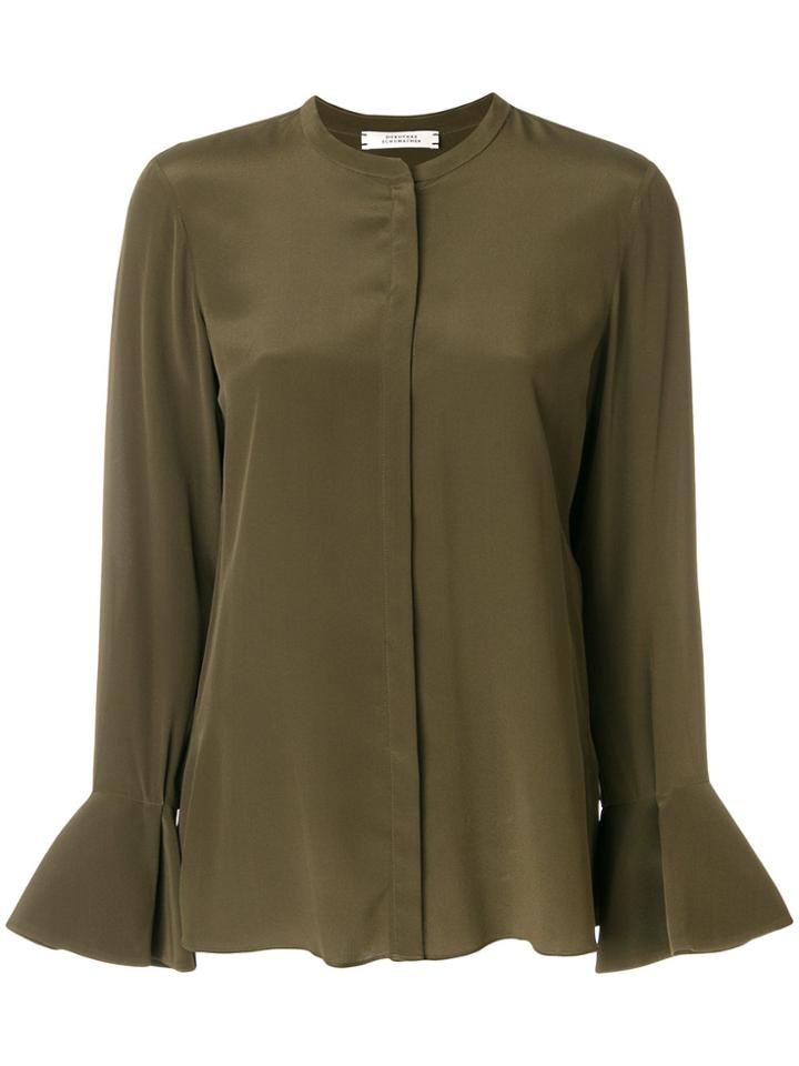 Dorothee Schumacher Concealed Front Fastening Blouse - Green