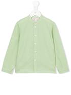 Amaia Mandarin Neck Plaid Shirt, Boy's, Size: 8 Yrs, Green