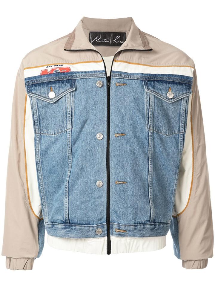 Martine Rose Hybrid Track Jacket - Blue
