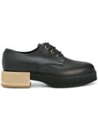 Alexander Mcqueen Lace-up Flatform Shoes - Black
