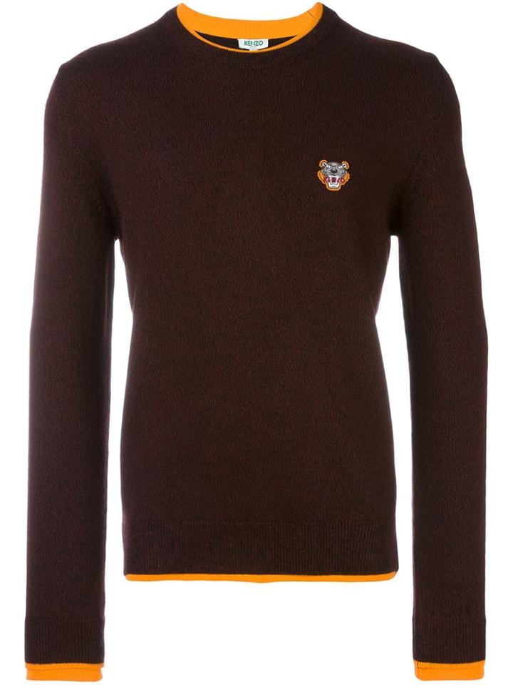 Kenzo 'mini Tiger' Jumper, Men's, Size: Medium, Red, Polyamide/wool