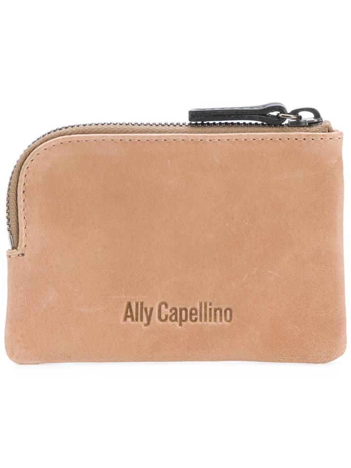 Ally Capellino Tina Zip Top Wallet - Nude & Neutrals
