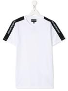 Emporio Armani Kids Teen Logo Strap T-shirt - White