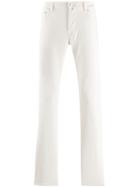 Jacob Cohen Straight-leg Ribbed Trousers - White