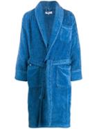 Orlebar Brown Cotton Wrap Coat - Blue