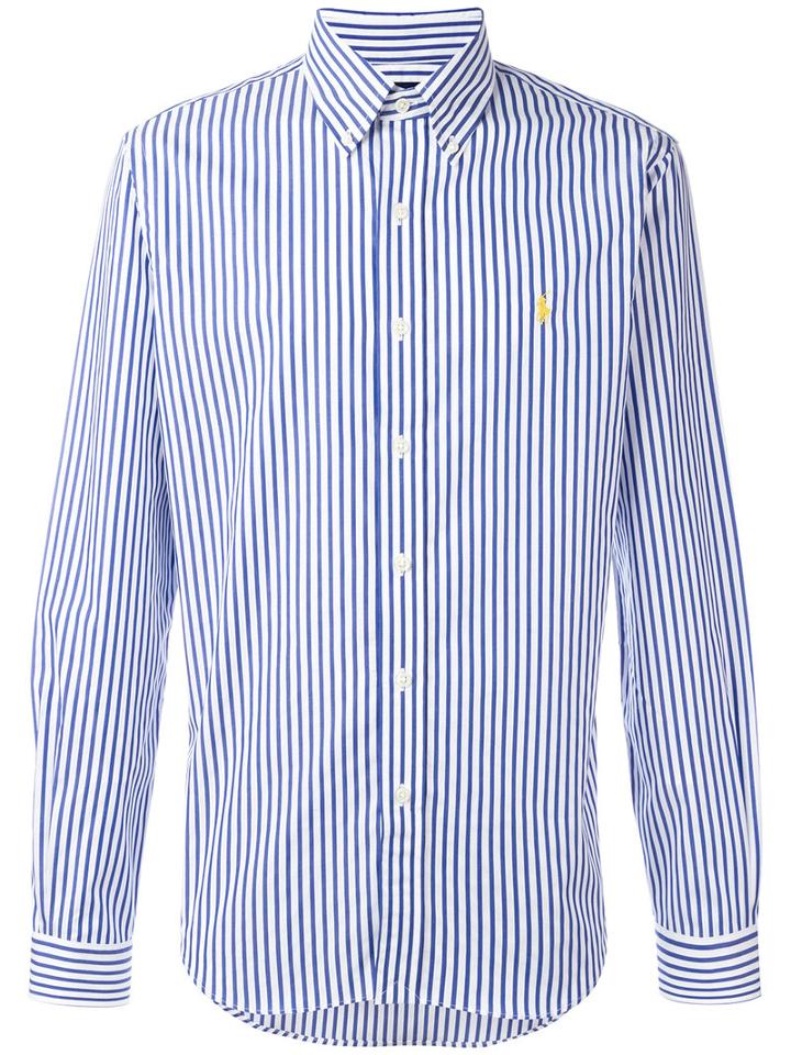Polo Ralph Lauren - Fine Stripe Shirt - Men - Cotton - S, Blue, Cotton