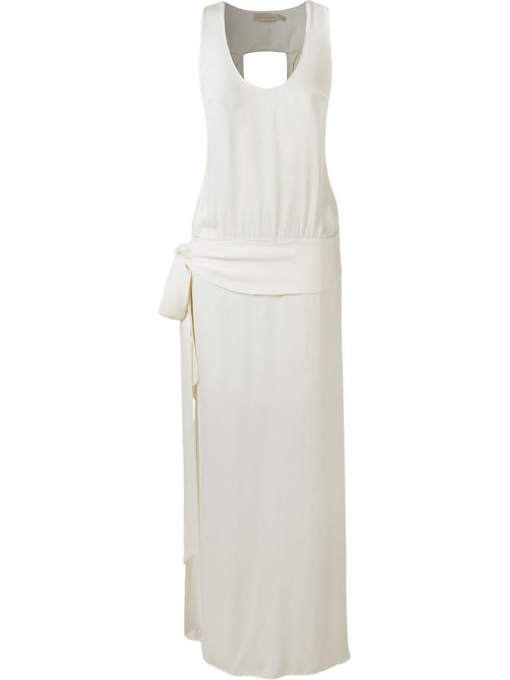 Giuliana Romanno Sleeveless Long Dress, Women's, Size: 36, White, Silk/viscose
