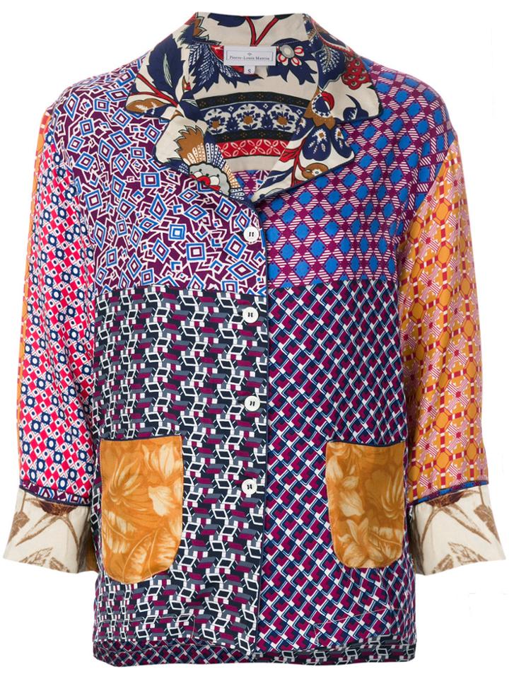 Pierre-louis Mascia Patchwork Print Blouse - Multicolour