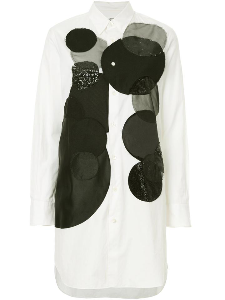 Junya Watanabe Comme Des Garçons Vintage Circle-print Longline Shirt -