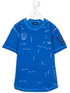 Diesel Kids - Printed T-shirt - Kids - Cotton - 10 Yrs, Blue