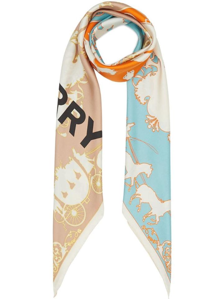 Burberry Archive Scarf Print Silk Large Square Scarf - Multicolour