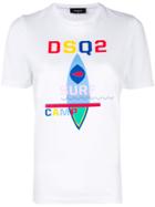 Dsquared2 Surf Camp Print T-shirt - White