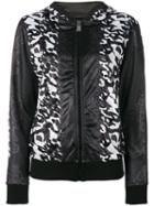 Plein Sport - Tonal Floral Print Jacket - Women - Polyester - Xs, White