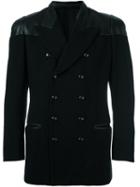 Jean Paul Gaultier Vintage Double Breasted Jacket, Men's, Size: 48, Black