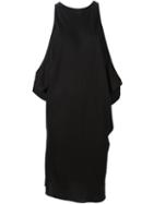 Ann Demeulemeester Cold Shoulder Dress, Women's, Size: 40, Black, Viscose