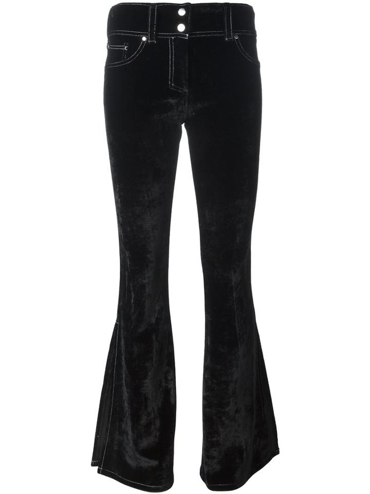 Filles A Papa 'hunter' Velvet Trousers, Women's, Size: I, Black, Viscose/polyester/polyamide/spandex/elastane