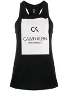 Calvin Klein Logo Patch Tank Top - Black