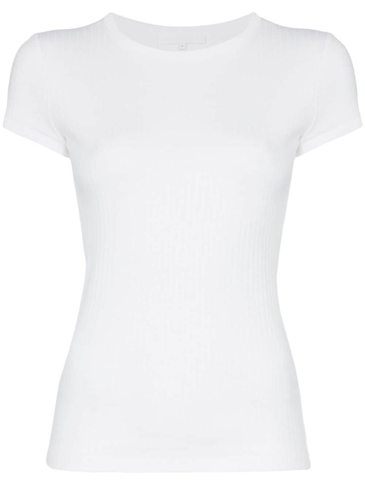 Helmut Lang Wide Rib Baby Cotton T-shirt - White