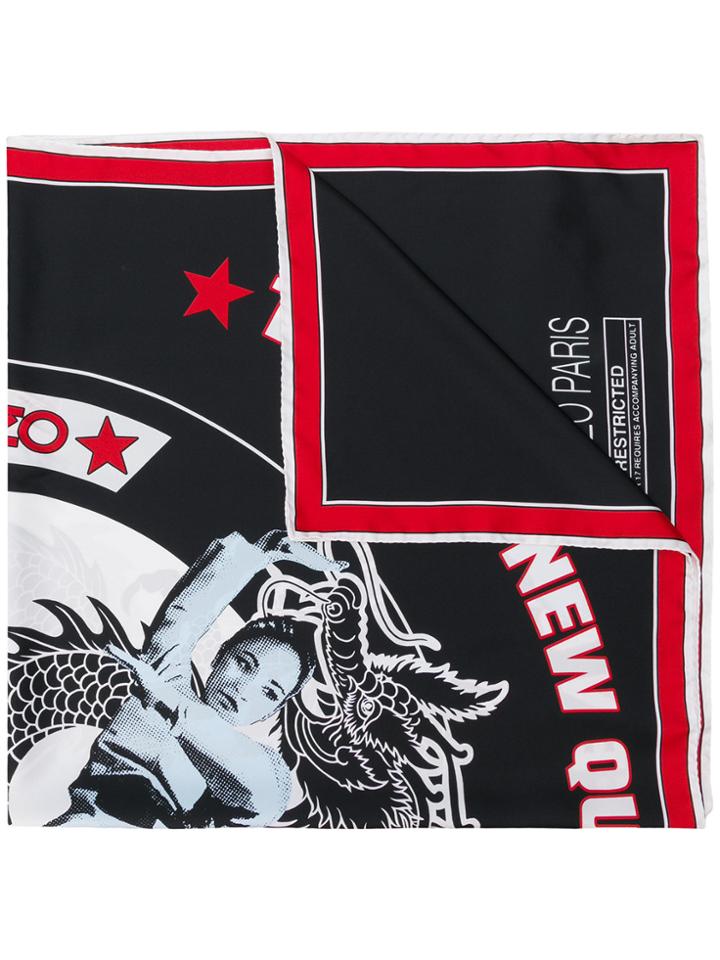 Kenzo Dragon Kick Scarf - Black