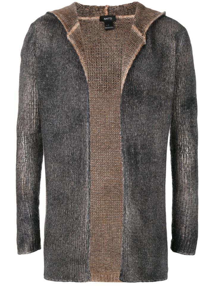 Avant Toi Hooded Cardigan - Grey