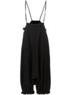 Yohji Yamamoto Oversized Loose-fit Trousers, Women's, Size: Ii, Black, Wool