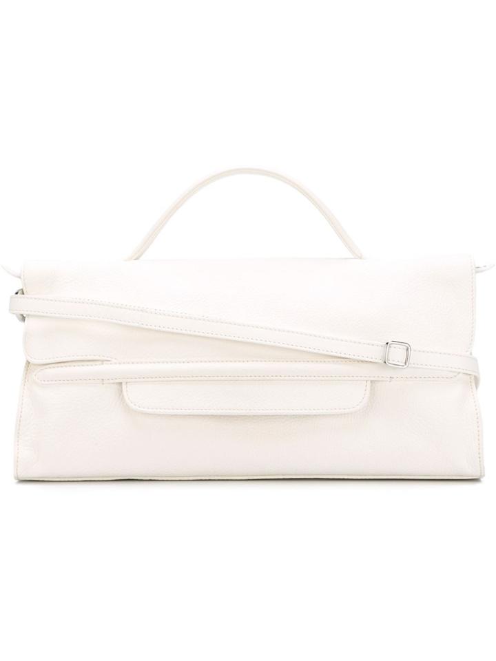 Zanellato Flap Crossbody Bag - White