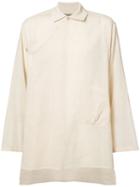 Yohji Yamamoto China Shirt, Men's, Size: 3, Nude/neutrals, Cotton/linen/flax